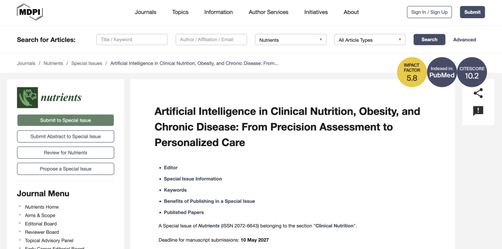 Implications of Artificial Intelligence in Clinical Nutrition and Non-Communicable Chronic Related Diseases of Obesity for Patients and Health Professionals